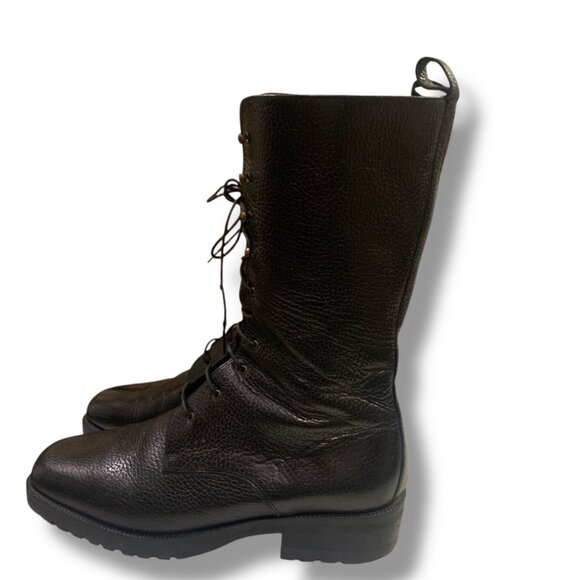 VTG Women’s Steampunk Black Ankle Boots Lace-Up Schoolmarm Witchy Granny Goth - Picture 3 of 9